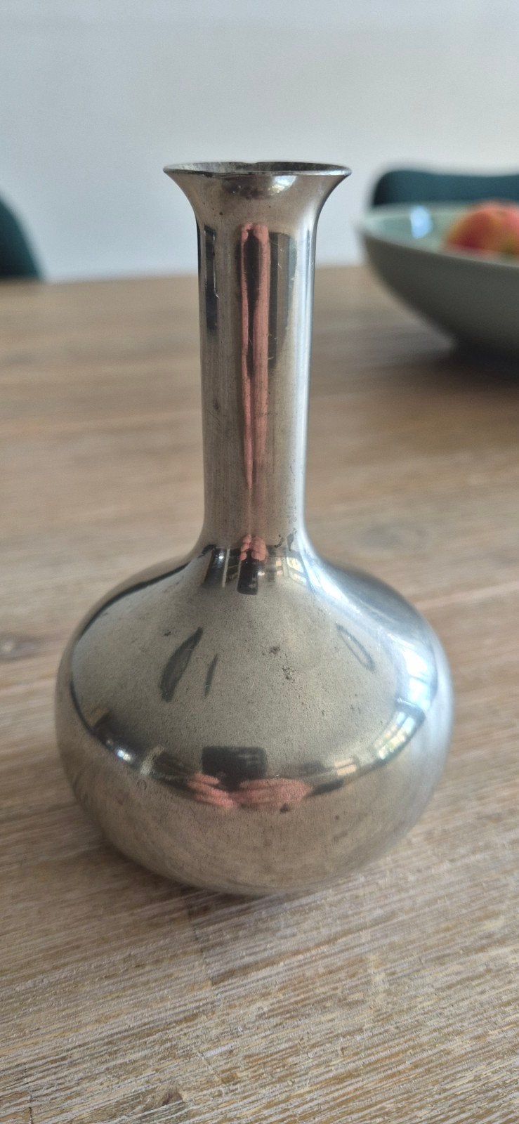 Vintage Royal Holland Daalderop tinnen vaasje, Antiek en Kunst, Ophalen of Verzenden