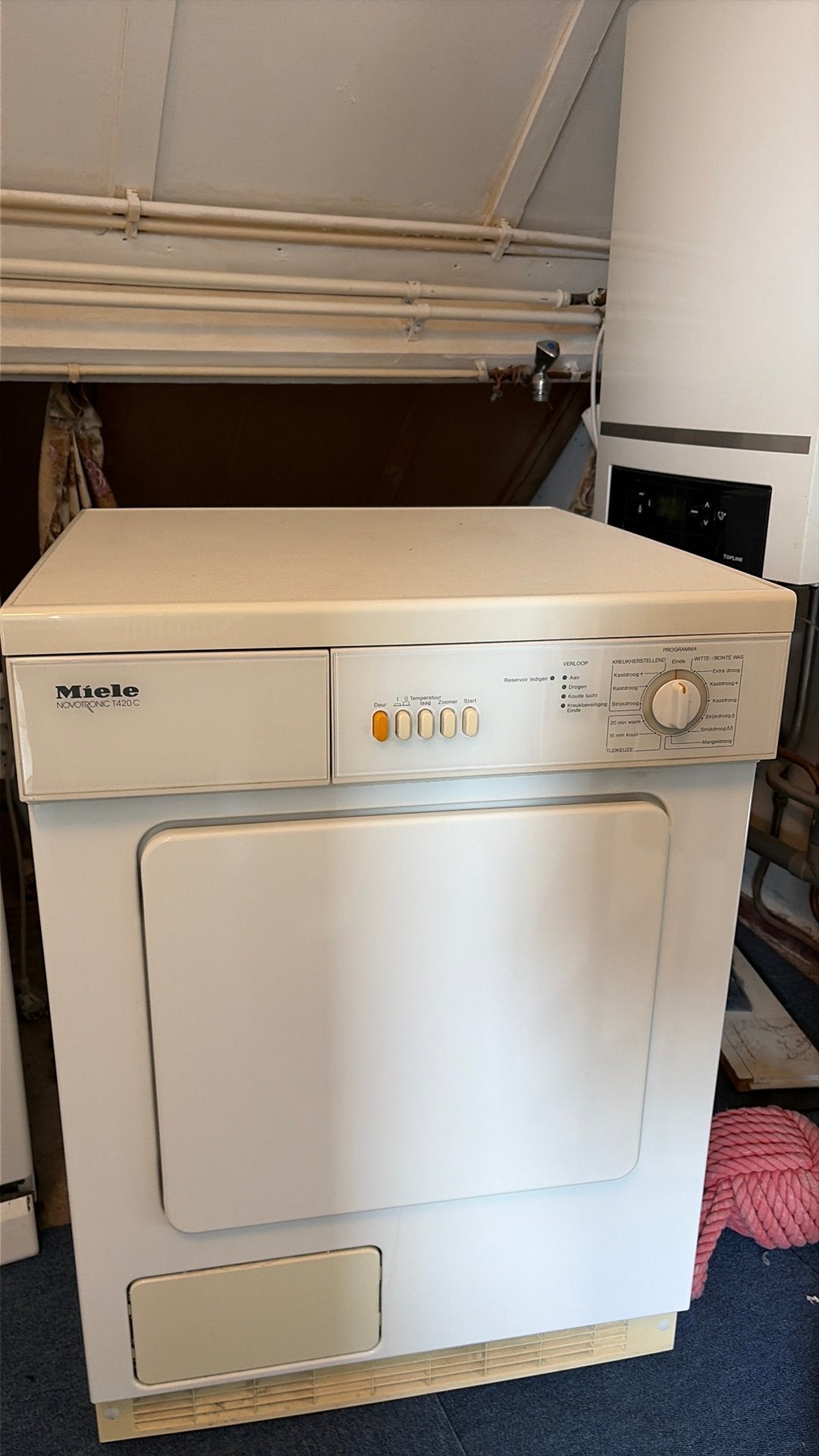 Droger Miele, Witgoed en Apparatuur, Ophalen, Gebruikt, Condens, 85 tot 90 cm