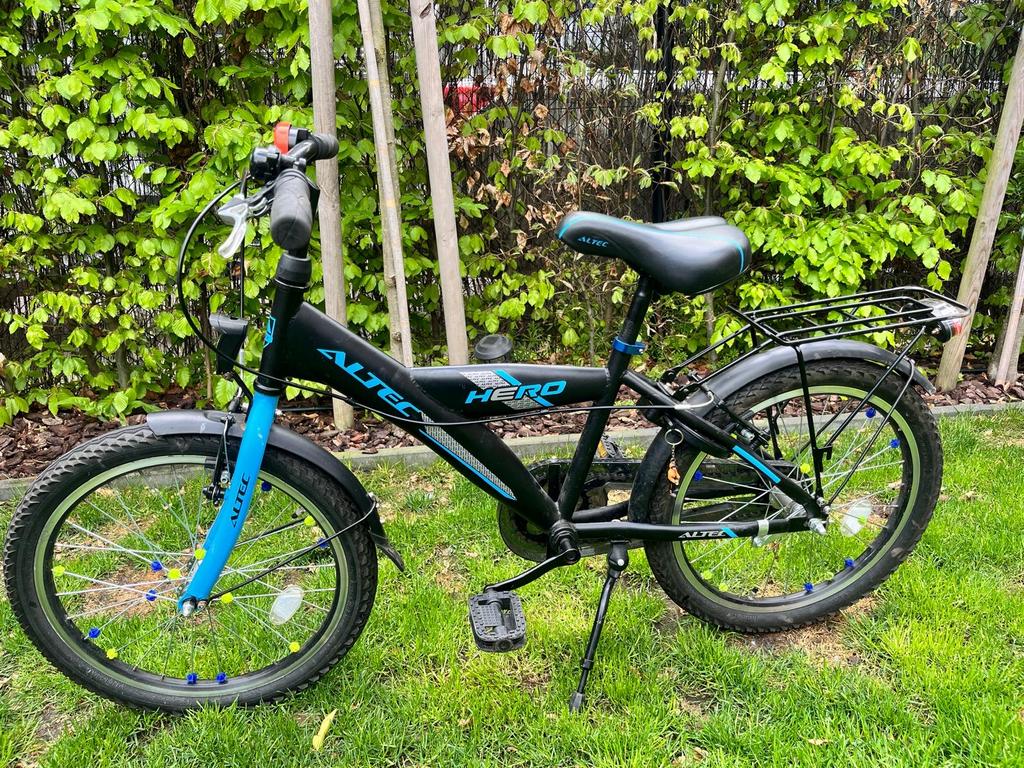 Altec Hero Kinderfiets 20 inch - Zwart/Blauw, Ophalen, Gebruikt, Terugtraprem, 16 tot 20 inch