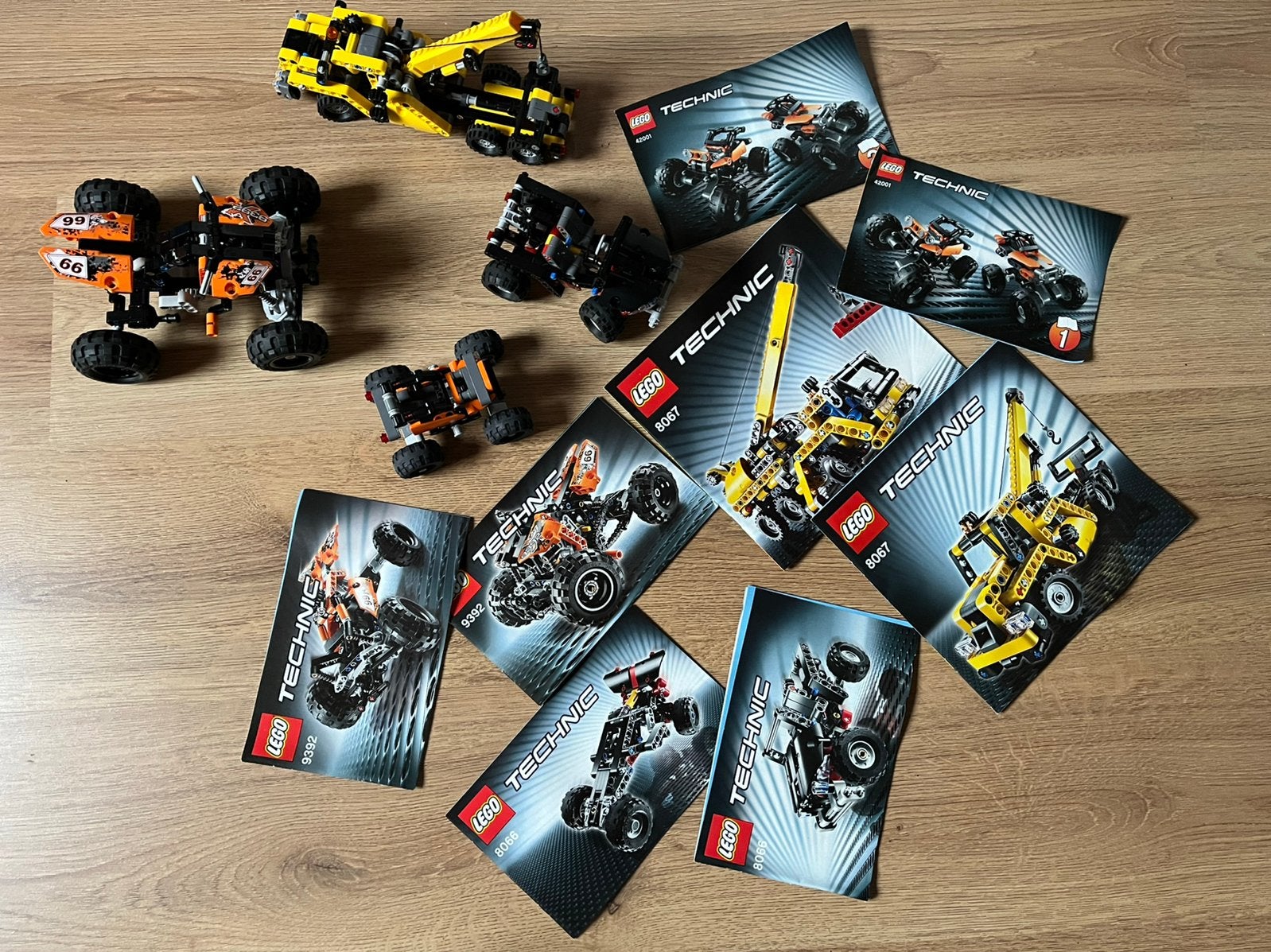 Lego Technic sets 8066, 8067, 9392 en 42001 met boekjes, Kinderen en Baby's, Speelgoed | Duplo en Lego, Lego, Ophalen of Verzenden