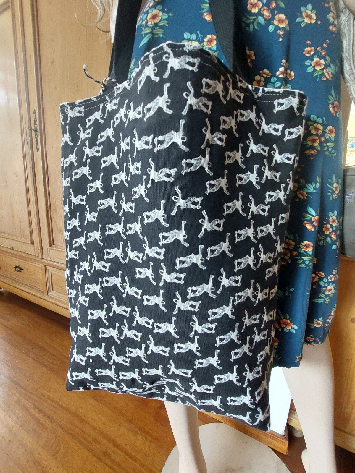 NIEUW: 2 kanten tas, Ophalen of Verzenden, Nieuw, Zwart, Shopper