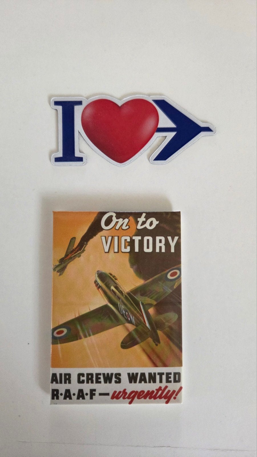 2 vliegtuig magneten airline spitfire RAAF I Airforce nieuw, Ophalen of Verzenden, Nieuw, Overige typen