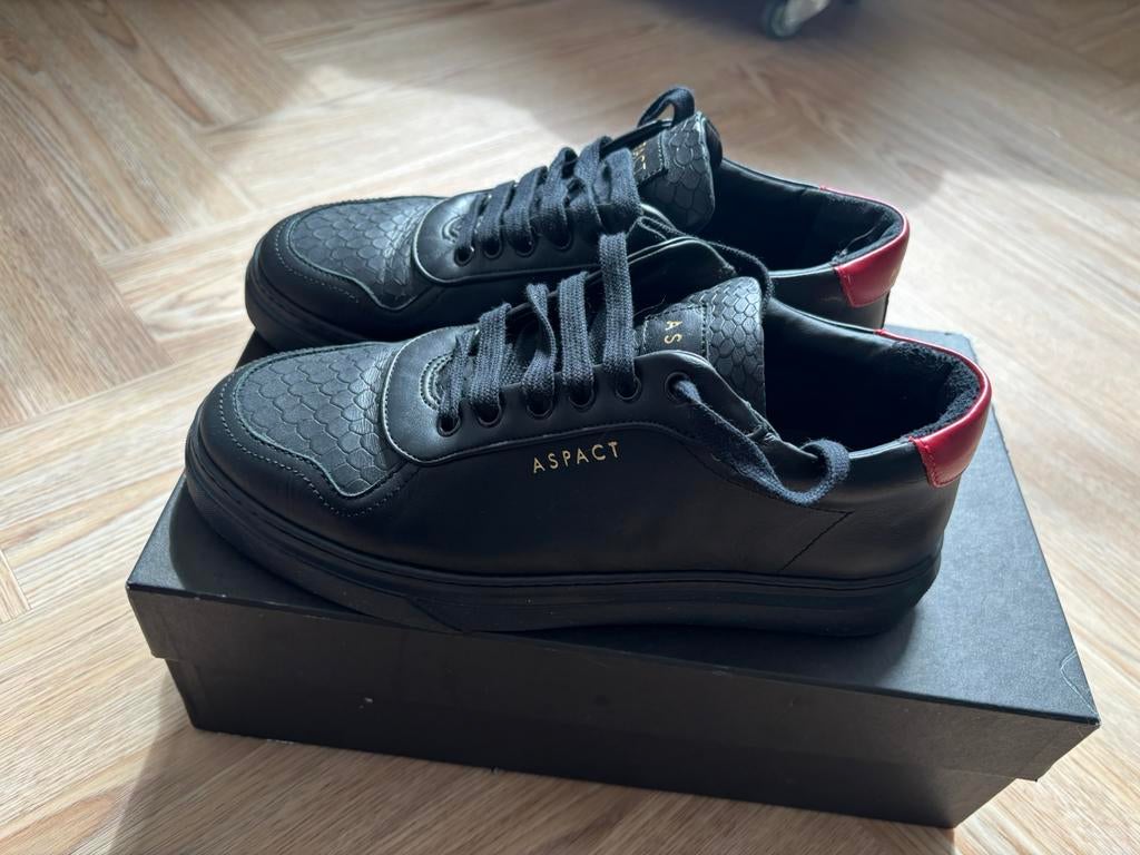 Aspact heren sneakers, Zwart, Ophalen of Verzenden, Sneakers of Gympen, Gedragen