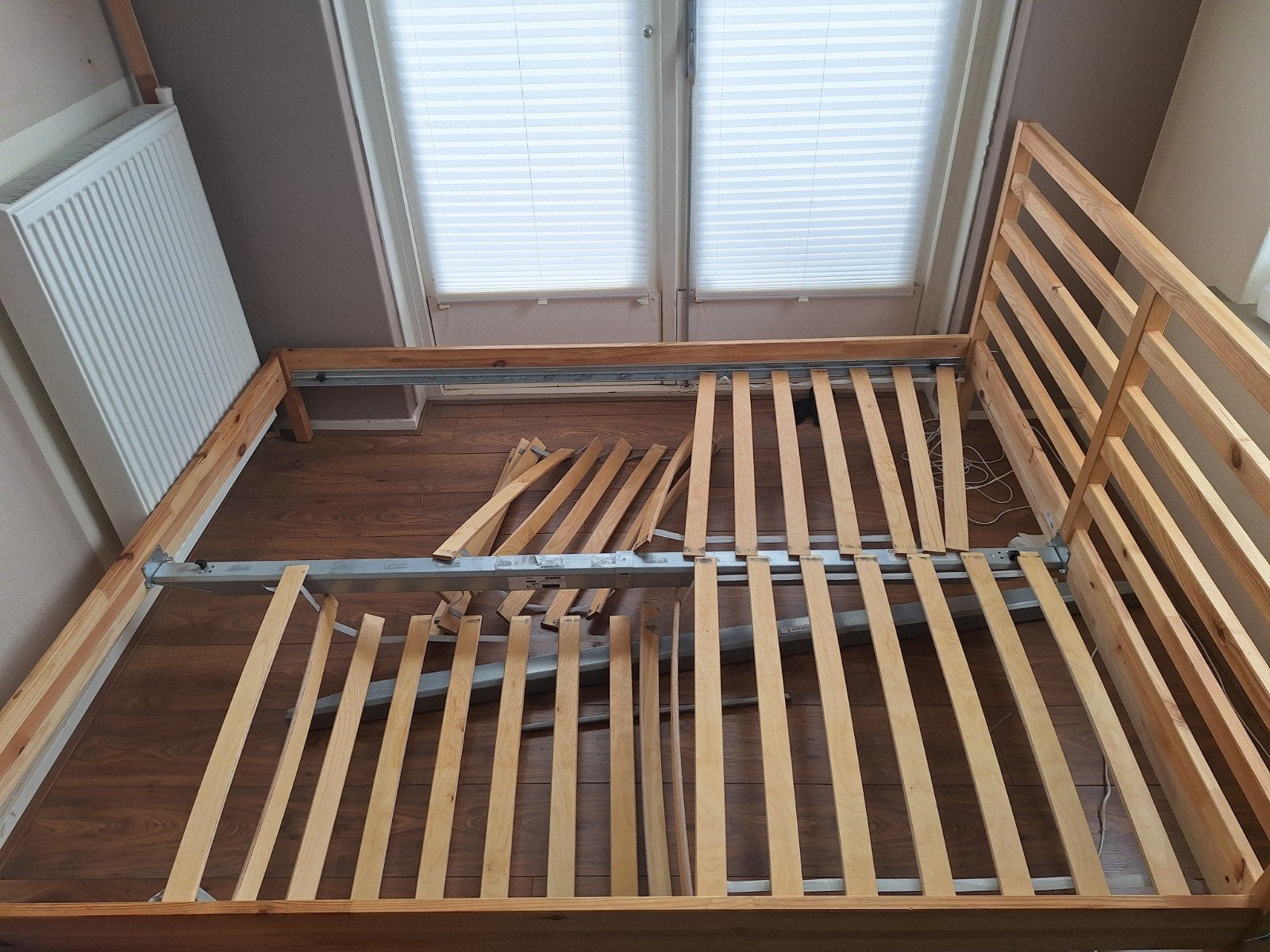 Bed Frame 160x200, Ophalen, Tweepersoons, Hout, 160 cm