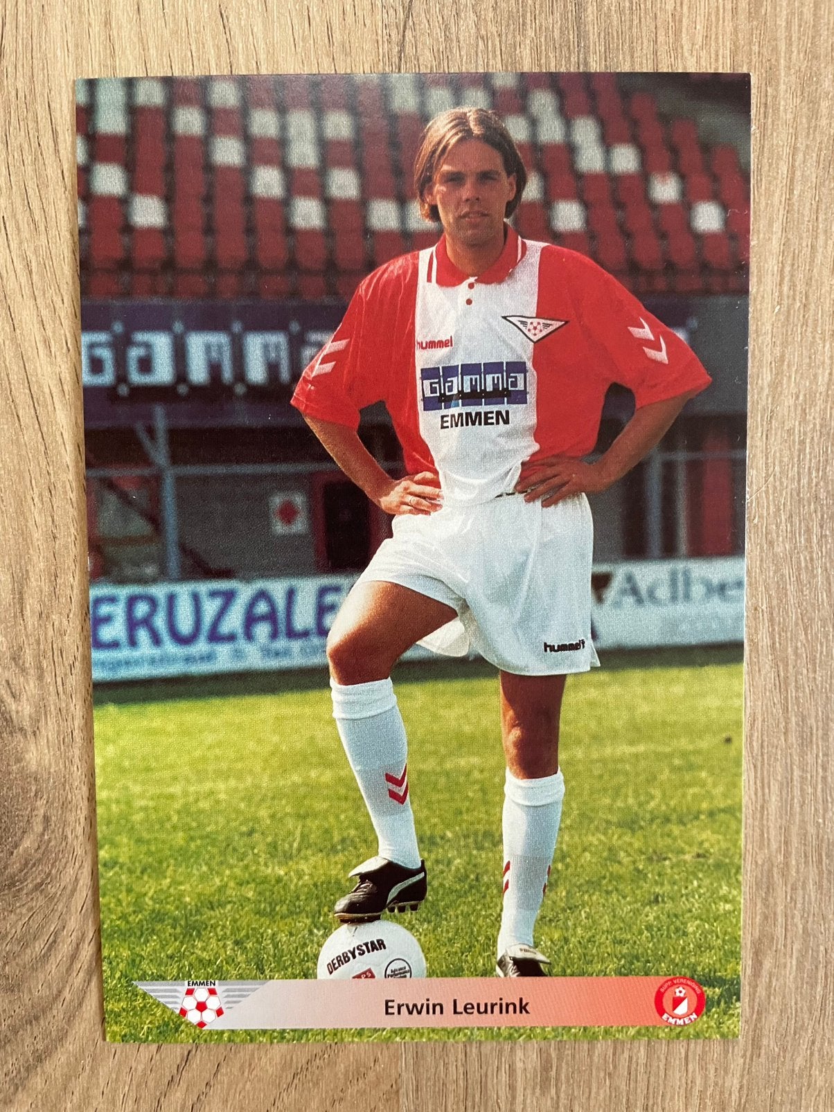 Fotokaart Erwin Leurink (FC Emmen)., Ophalen of Verzenden, Nieuw, Buitenlandse clubs, Spelerskaart
