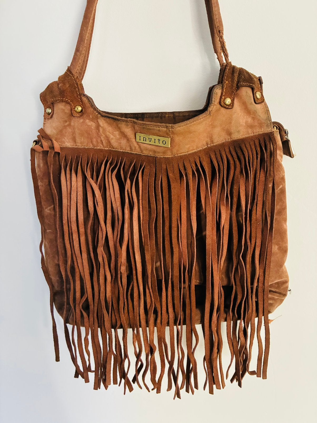 Invito suede tas, nieuw, Ophalen of Verzenden, Nieuw, Schoudertasje