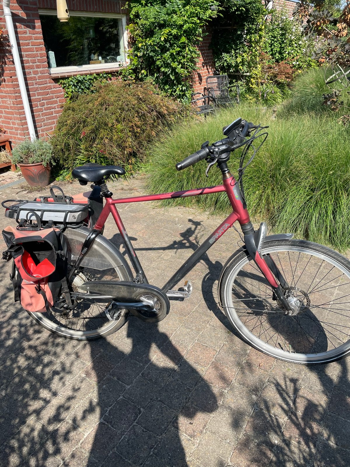 Sparta r20i herenfiets - Framemaat 60cm met fietstassen, Sparta, Gebruikt, Ophalen of Verzenden, 59 cm of meer