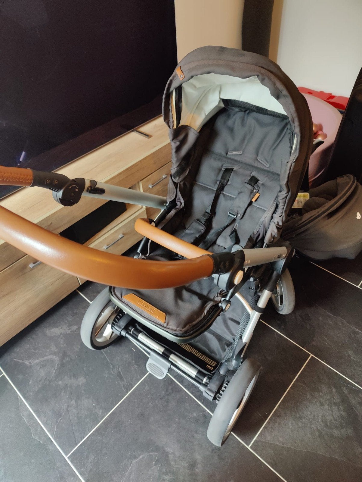 Complete kinderwagen set met Maxi Cosi adapters en reiswieg, Kinderen en Baby's, Kinderwagens en Combinaties, Ophalen, Combiwagen