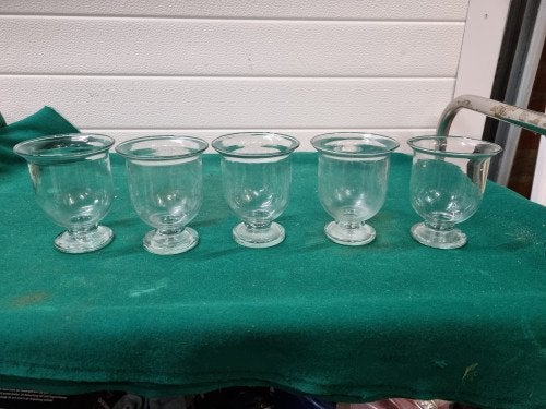 glaasjes bokalen vijf stuks, Ophalen of Verzenden, 'T Olde Gre-j, Info@toldegrej.nl, Endepoelstraat 20f Didam