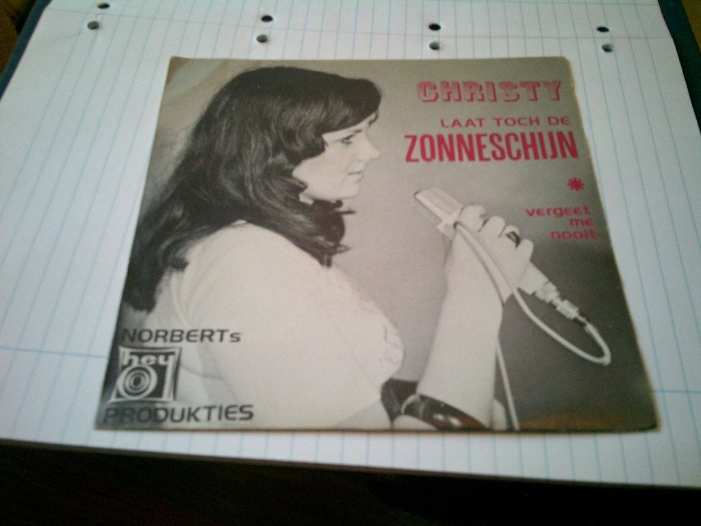CHRISTY LAAT TOCH DE ZONNESCHIJN  ORIGINEEL !, Cd's en Dvd's, Vinyl | Nederlandstalig, 7 inch, Ophalen of Verzenden, Levenslied of Smartlap