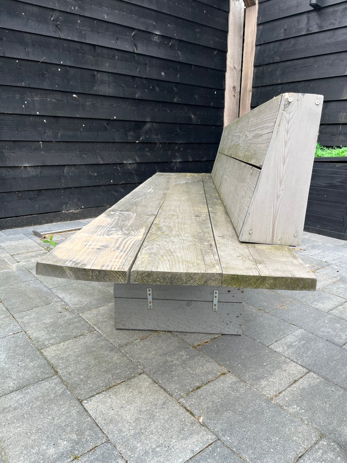 Houten bank, Tuin en Terras, Ophalen, Gebruikt, Hout