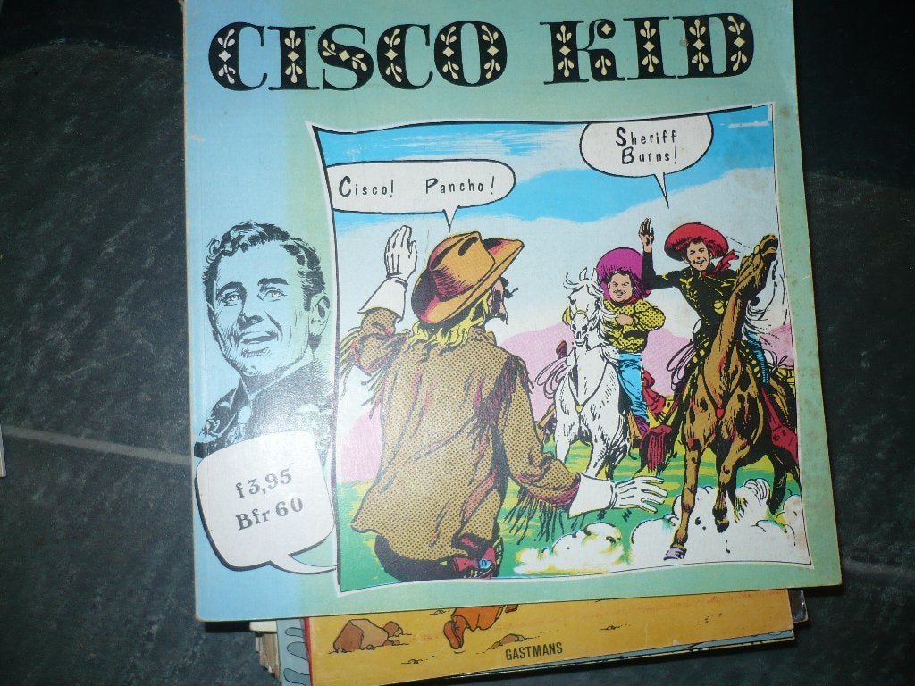 4 strips cisco kid morgon kane lan kaledine jerry spring, Gelezen, Ophalen of Verzenden, Van olsen, Meerdere stripboeken