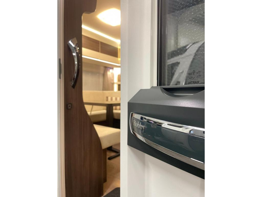 Hobby Prestige 620 CL, Caravans en Kamperen, Caravans, Schokbreker, Rondzit, Hobby, Bedrijf