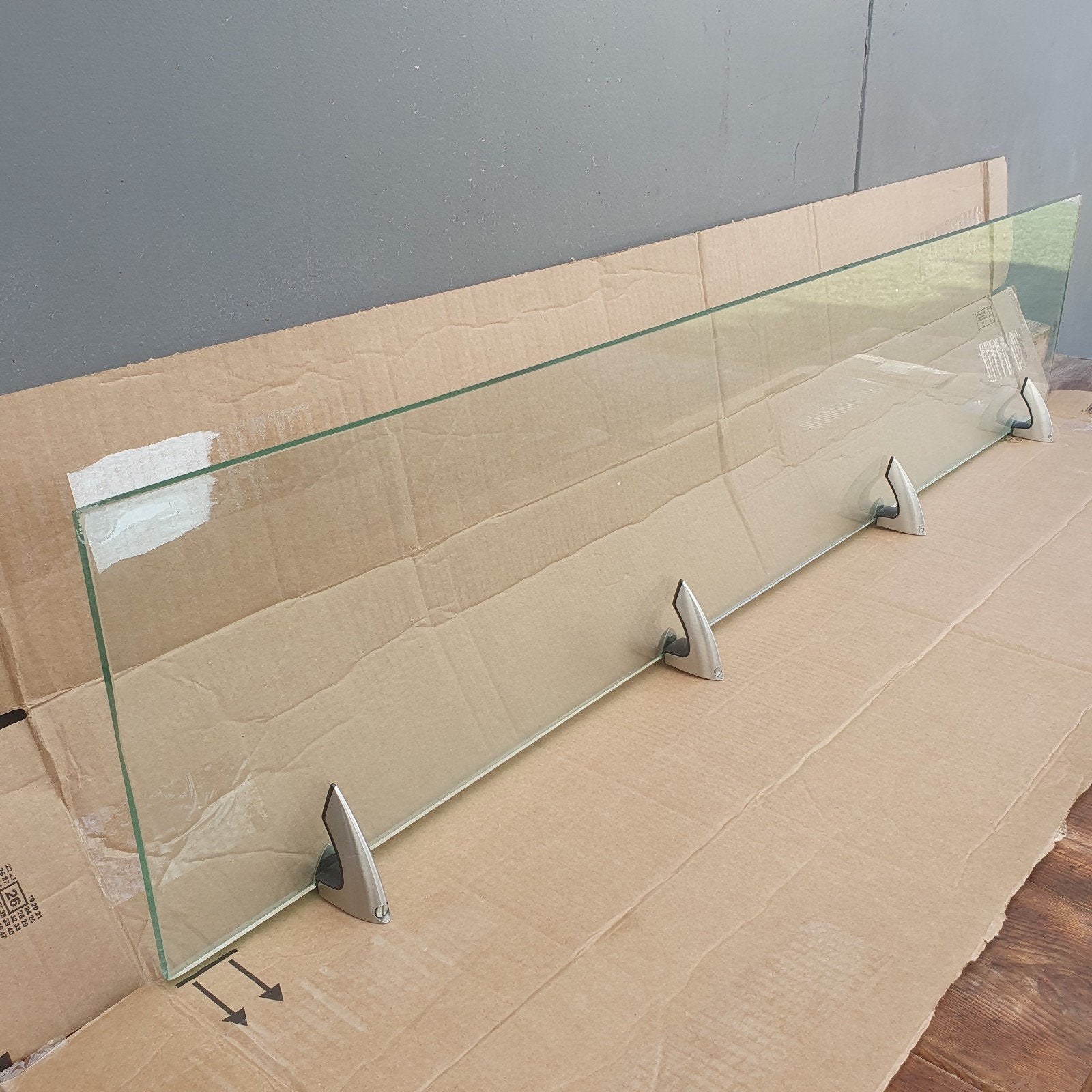 wandrek glas design koopje, Ophalen, Zo goed als nieuw