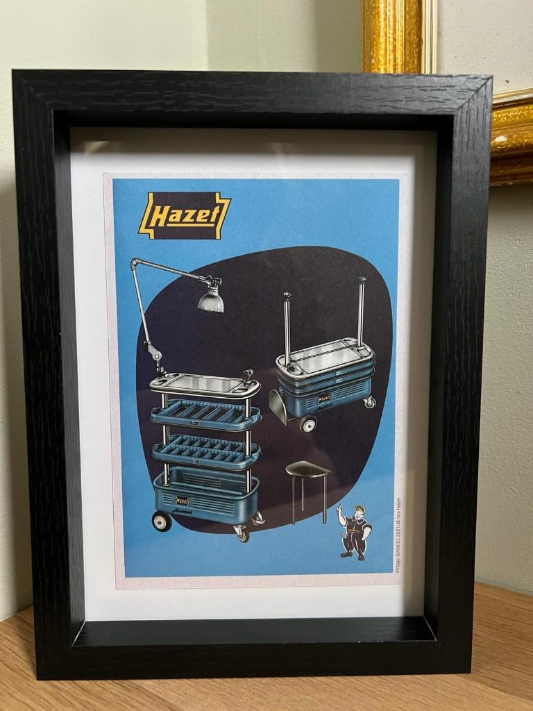 Hazet assistent illustratie lijst vintage memorabilia, Auto diversen, Ophalen of Verzenden, Zo goed als nieuw