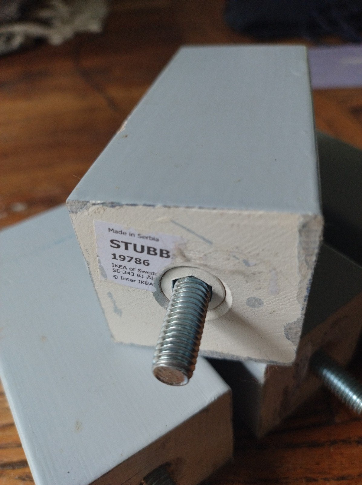 Set van 4 IKEA Stubbarp poten voor Besta kasten, Ophalen of Verzenden, Gebruikt