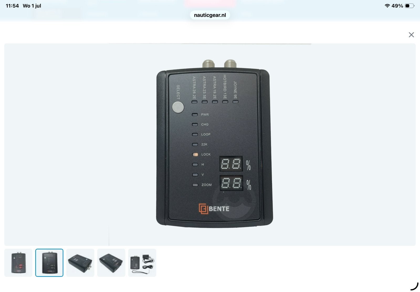Bente Satelliet Finder - Satelliet Signaalmeter, Audio, Tv en Foto, Schotelantennes, Ophalen, Gebruikt, (Schotel)antenne-accessoires