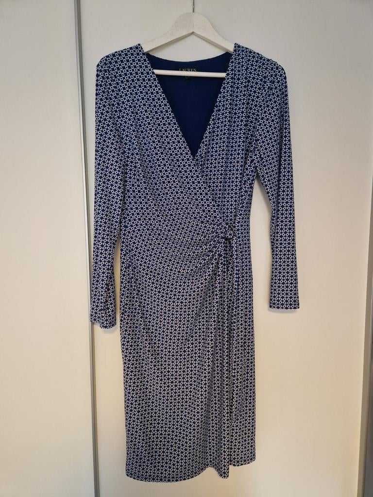 Jurk Lauren ralph lauren  maat 40, Maat 38/40 (M), Blauw, Jurk, Ophalen of Verzenden
