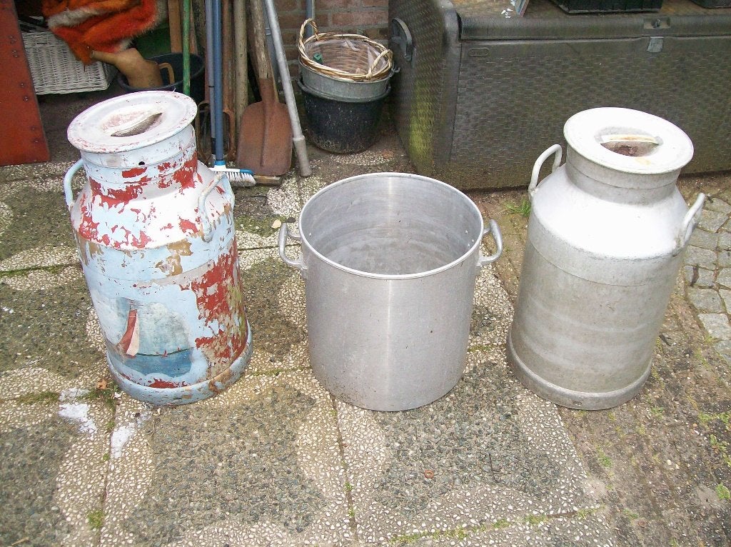Te koop melkbus en ketel, Ophalen, Gebruikt