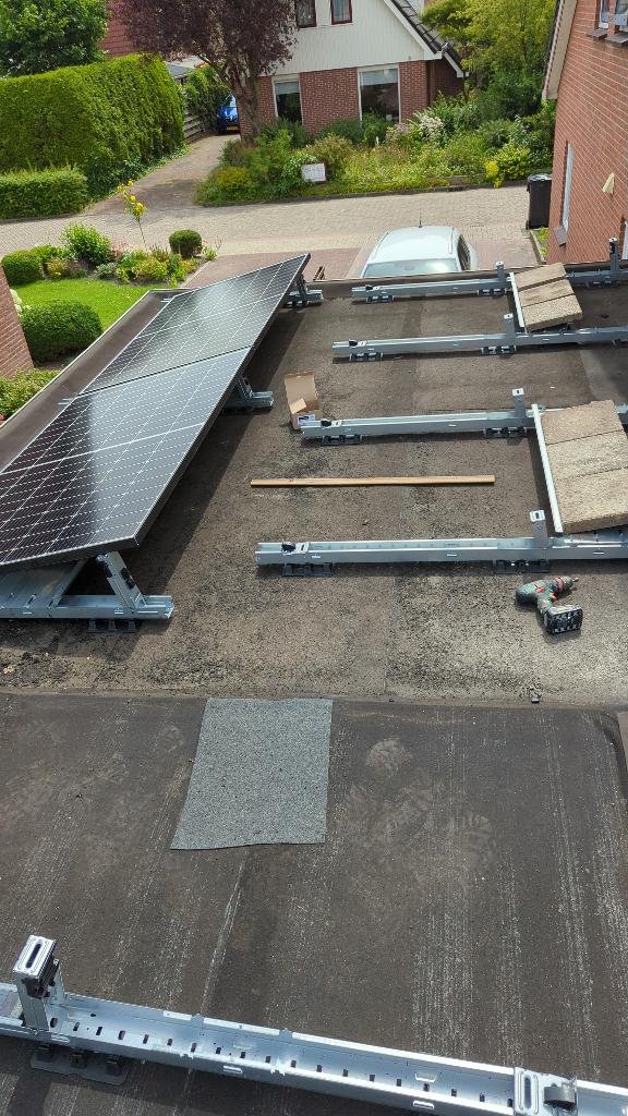 zonnepaneel Blubase Connect frames/onderstel, Doe-het-zelf en Verbouw, Zonnepanelen en Toebehoren, Ophalen, Gebruikt, Compleet systeem