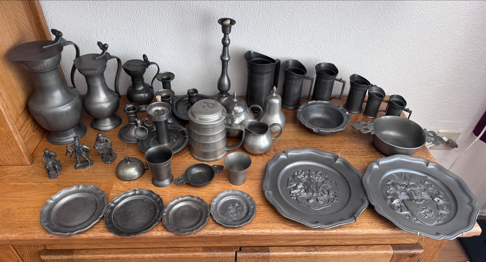 Diverse Tinnen Spullen - Antieke Collectie, Antiek en Kunst, Antiek | Tin, Ophalen