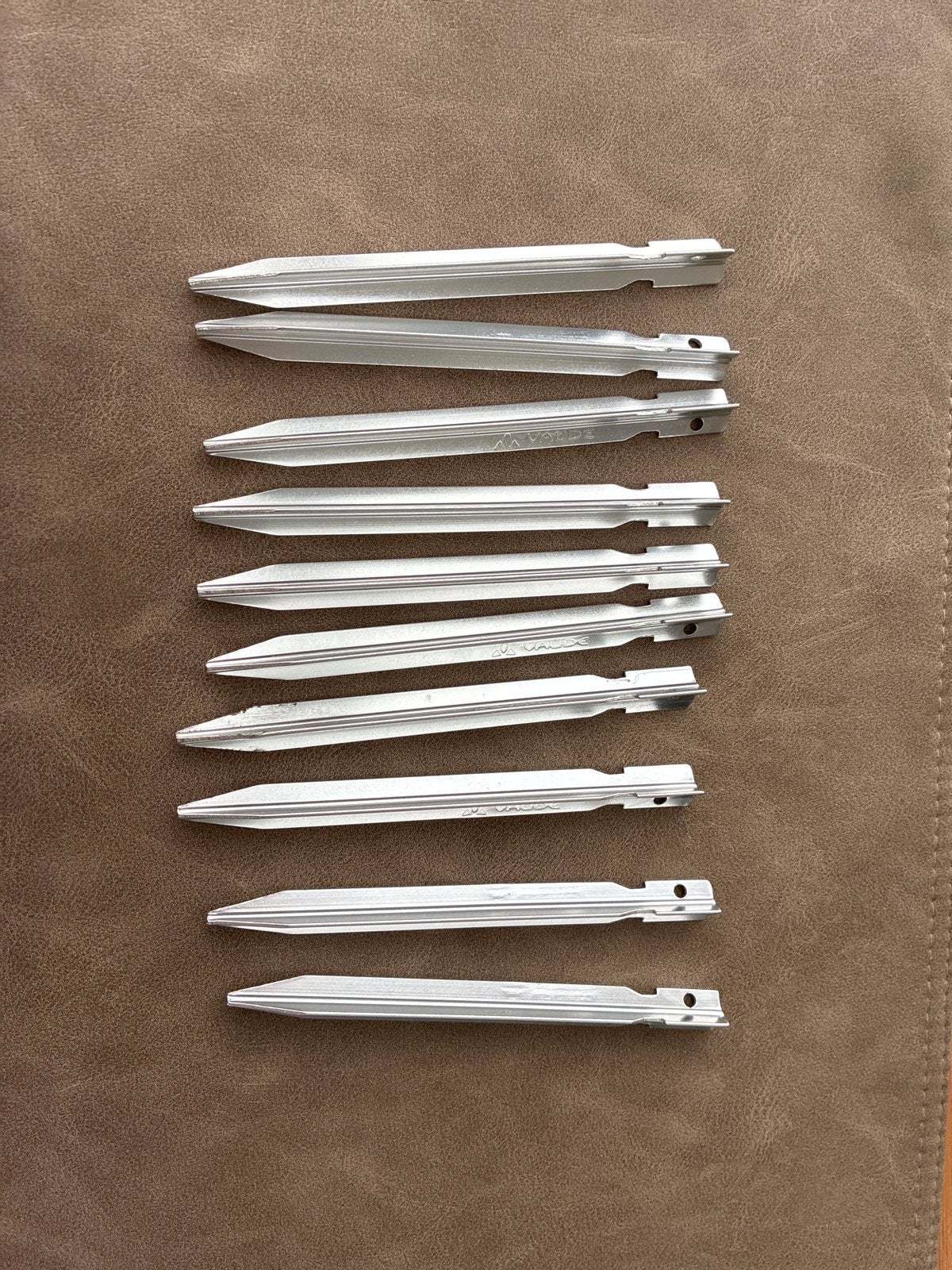 Lichtgewicht aluminium Vaude haringen - set van 10 stuks, Ophalen of Verzenden, Nieuw