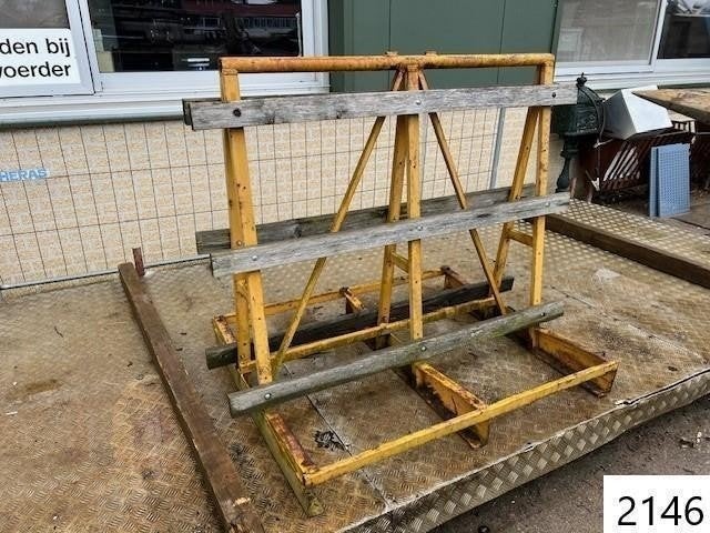 2146. Glasbok / kozijnbok / rek / transportrek, Ophalen, Gebruikt, Overige typen, 160 cm of meer
