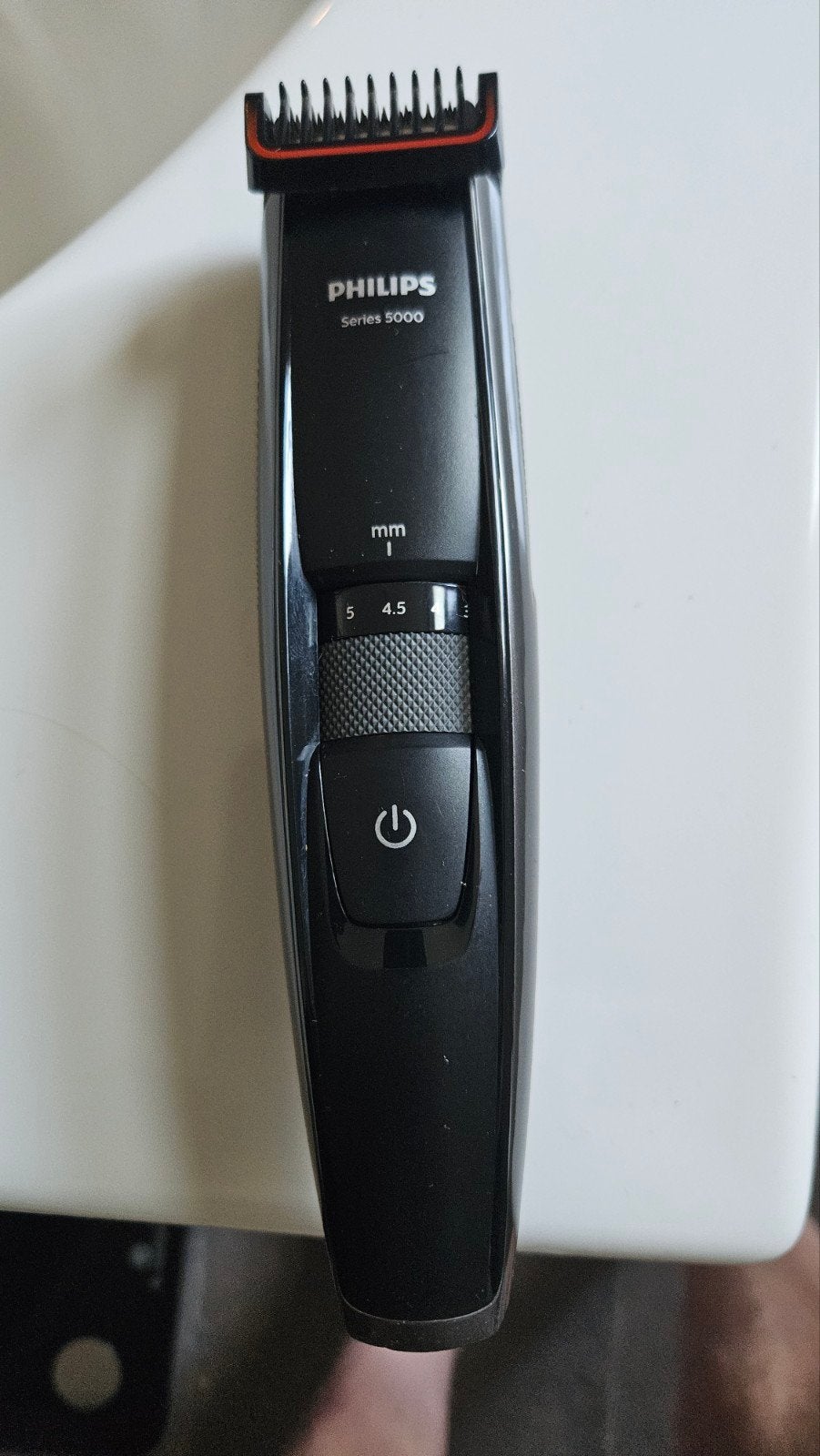 Philips Series 5000 Baardtrimmer met reisetui, Ophalen of Verzenden, Zo goed als nieuw, Scheren en Epileren