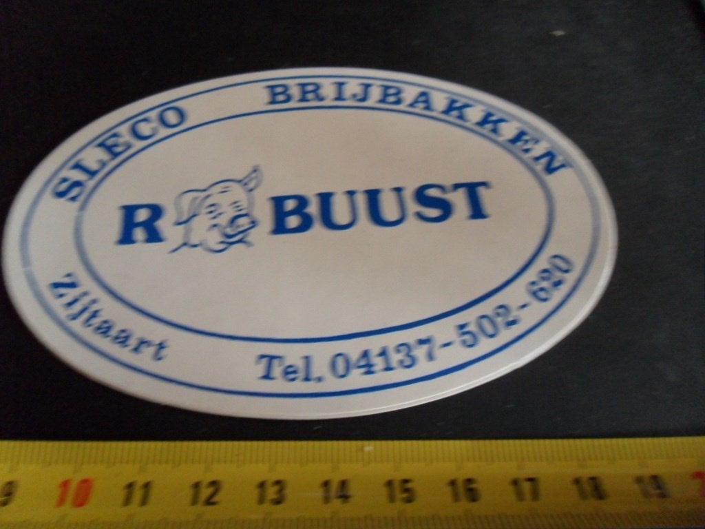 sticker Zijtaart ROBUUST Sleco Brijbakken 04137-502-620 *, Ophalen, Zo goed als nieuw
