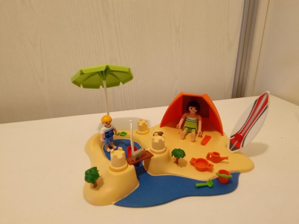Playmobil 4149 vakantie strandje compleet, Kinderen en Baby's, Speelgoed | Playmobil, Zo goed als nieuw, Complete set, Ophalen of Verzenden