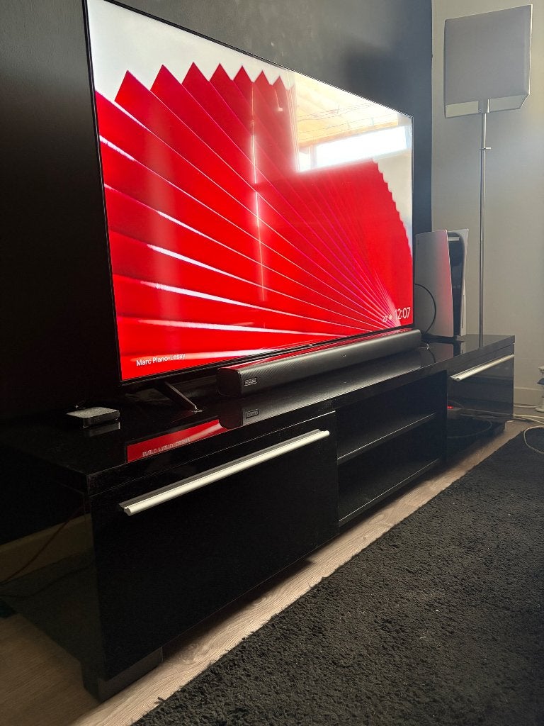 Tv meubel, Ophalen, Overige materialen, Gebruikt, 150 tot 200 cm