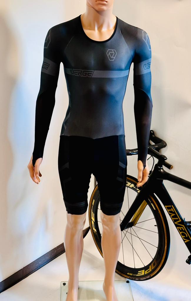 Wielrenkleding tijdritpak snelpak speedsuit maat S Verge, S, Gebruikt, Heren, Ophalen of Verzenden