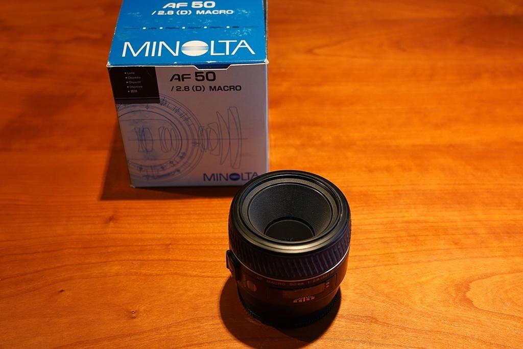 Minolta 50 f/2.8 macro 1:1 D, Ophalen of Verzenden, Gebruikt, Macrolens