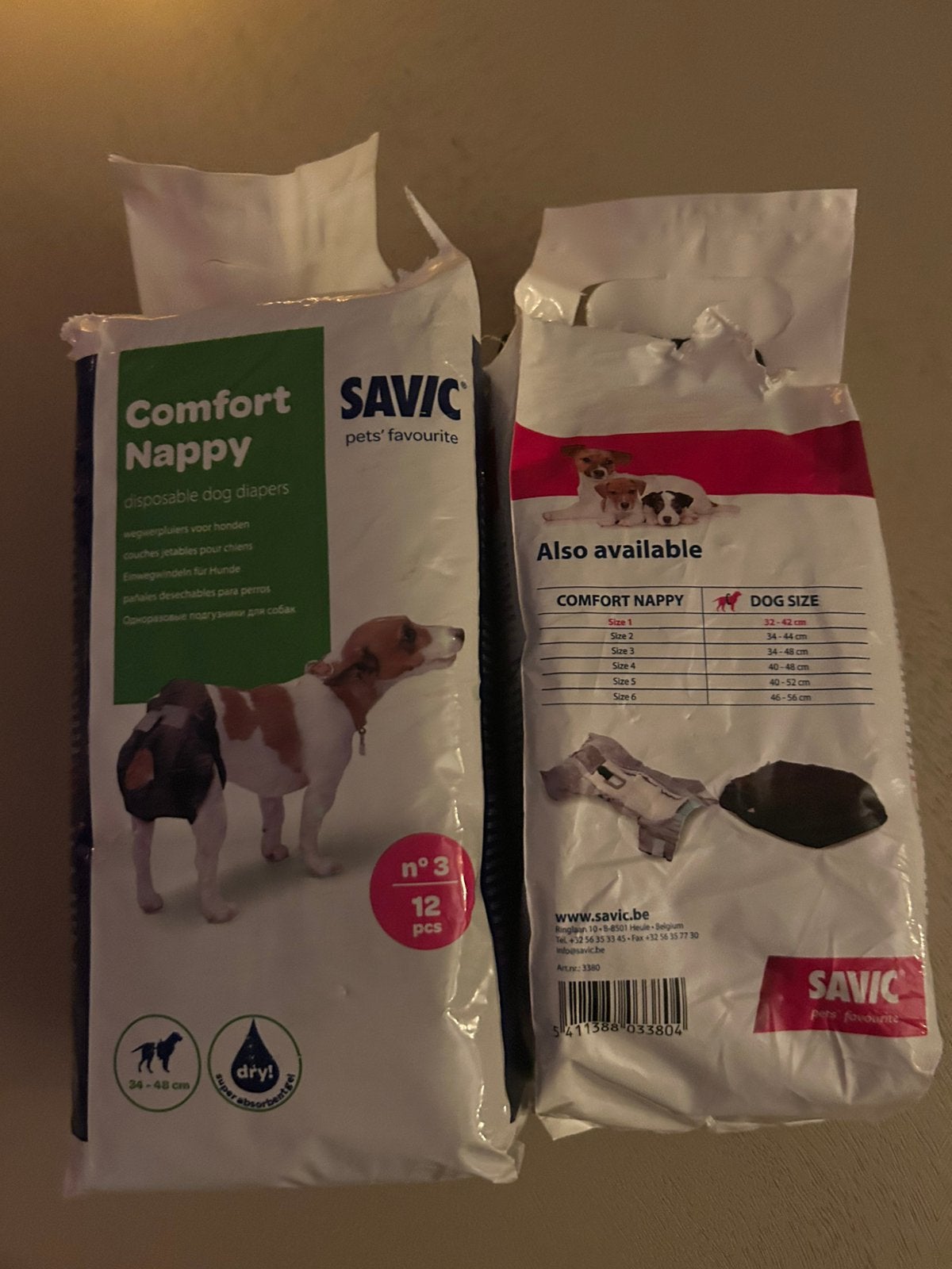 Honden luiers, Ophalen, Zo goed als nieuw