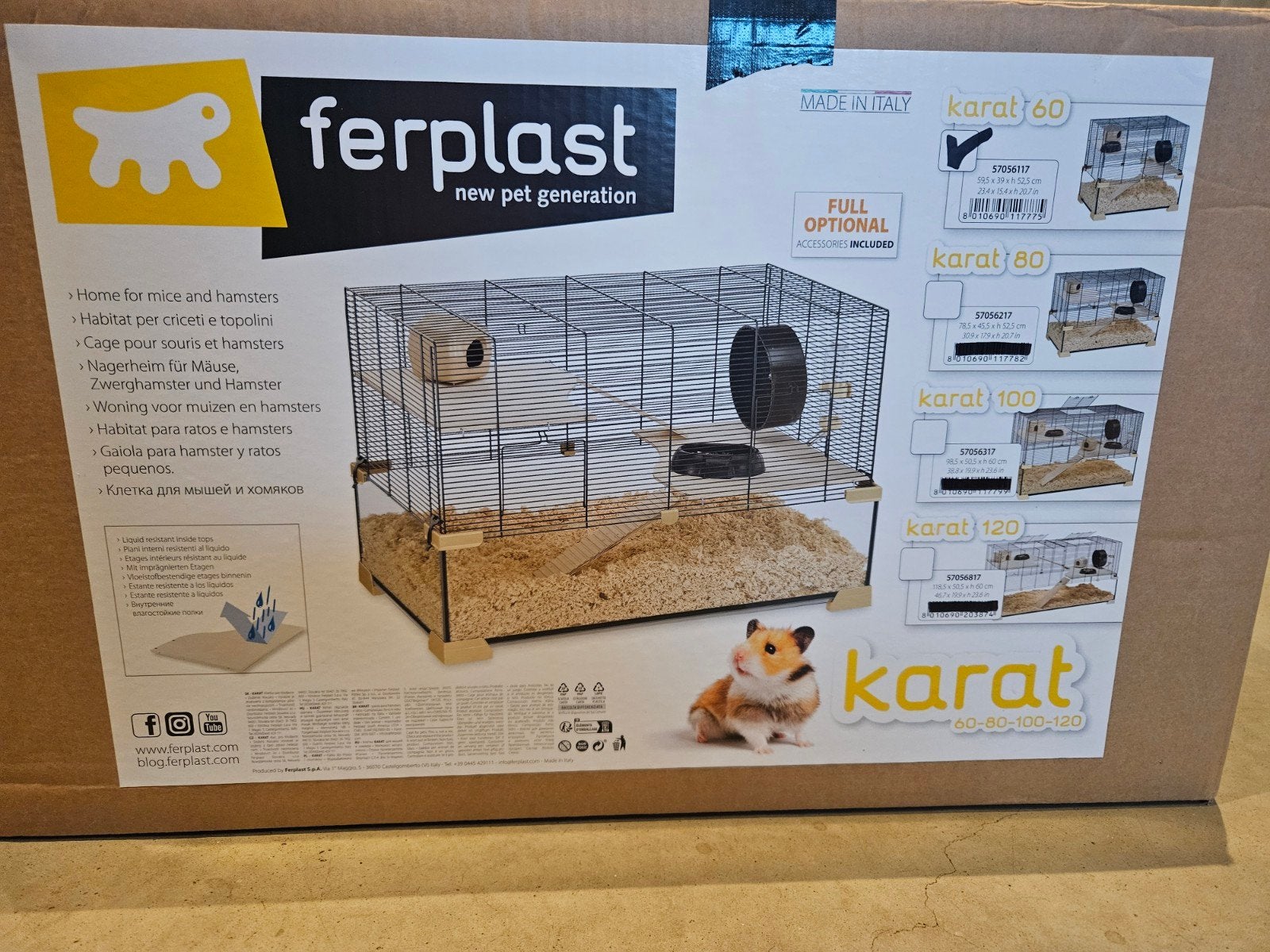 Hamster/Gerbil/Muizenkooi met glazen bak, Dieren en Toebehoren, Knaagdieren en Konijnen | Hokken en Kooien, Kooi, Minder dan 75 cm