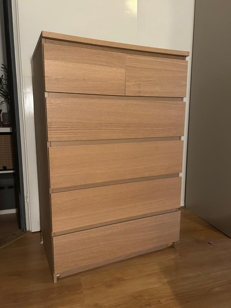 Ikea MALM kast, Ophalen, 5 laden of meer, 100 tot 150 cm, 50 tot 100 cm