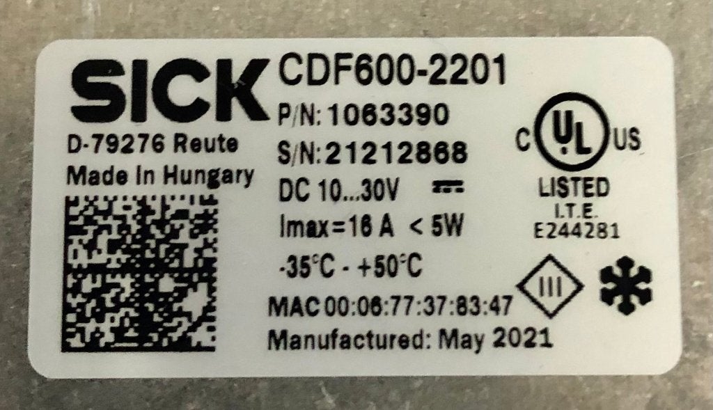 SICK - Connection Module PROFINET AIDA - CDF600-2201, Hobby en Vrije tijd, Elektronica-componenten, Ophalen of Verzenden, Nieuw