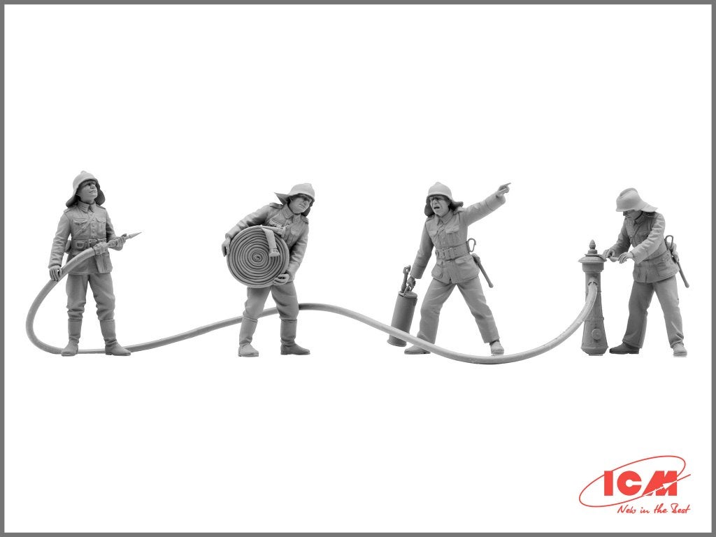 Bijzonder! ICM 1:35 WWII German fireman, Ophalen of Verzenden, Nieuw, 1:35 tot 1:50, Figuur of Figuren