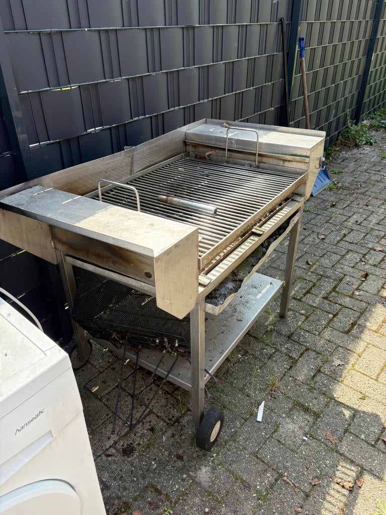 Grote RVS kolen barbecue / bbq, Ophalen, Zo goed als nieuw