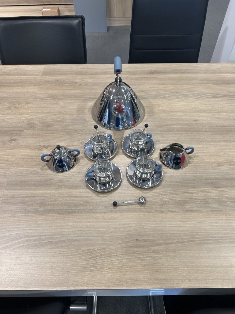 Alessi Michael Graves Fluitketel set zilver, Minder dan 50 cm, Ophalen of Verzenden, Zo goed als nieuw, Minder dan 100 cm
