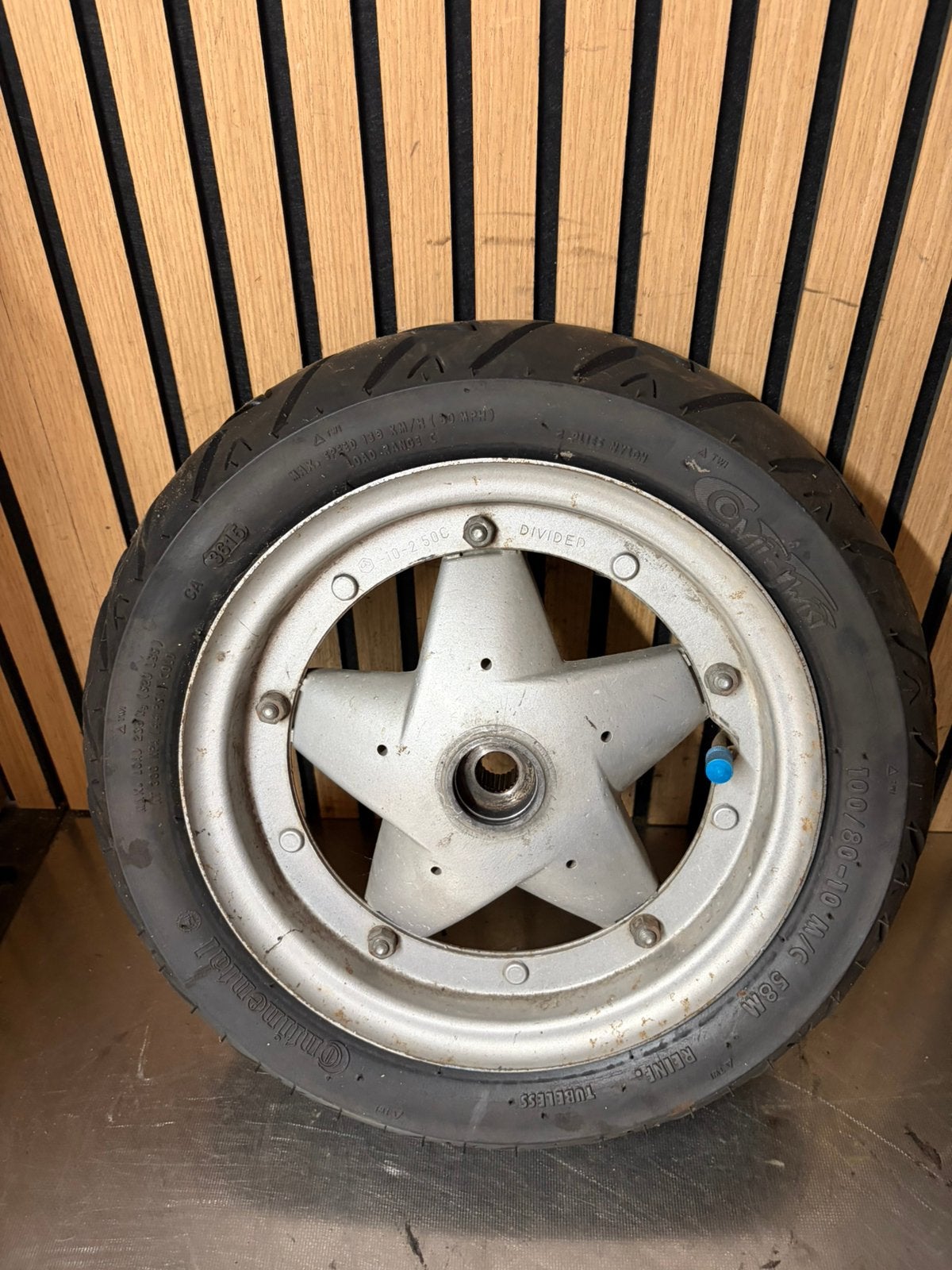 piaggio quartz 100mm achter velg, Ophalen