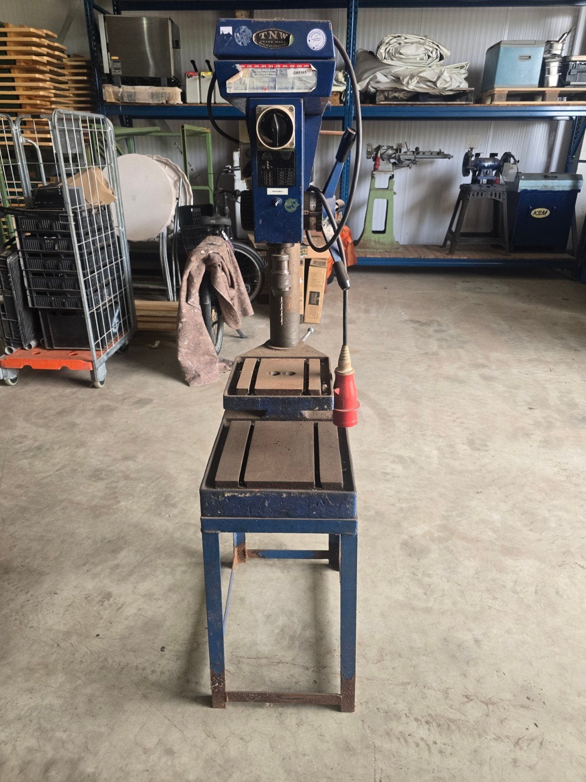 Kolomboormachine 380V op onderstel, Ophalen of Verzenden, Gebruikt, 600 watt of meer, Kolomboormachine