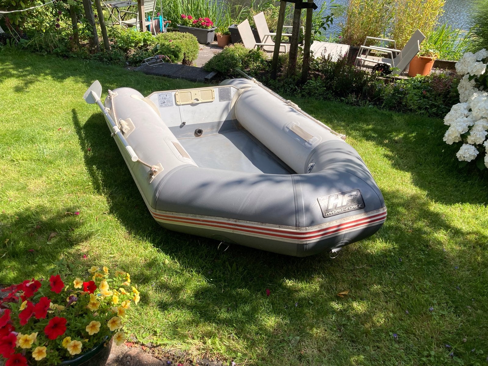 Hydro-Force rubberboot met peddels en vlonder, Ophalen of Verzenden, Gebruikt