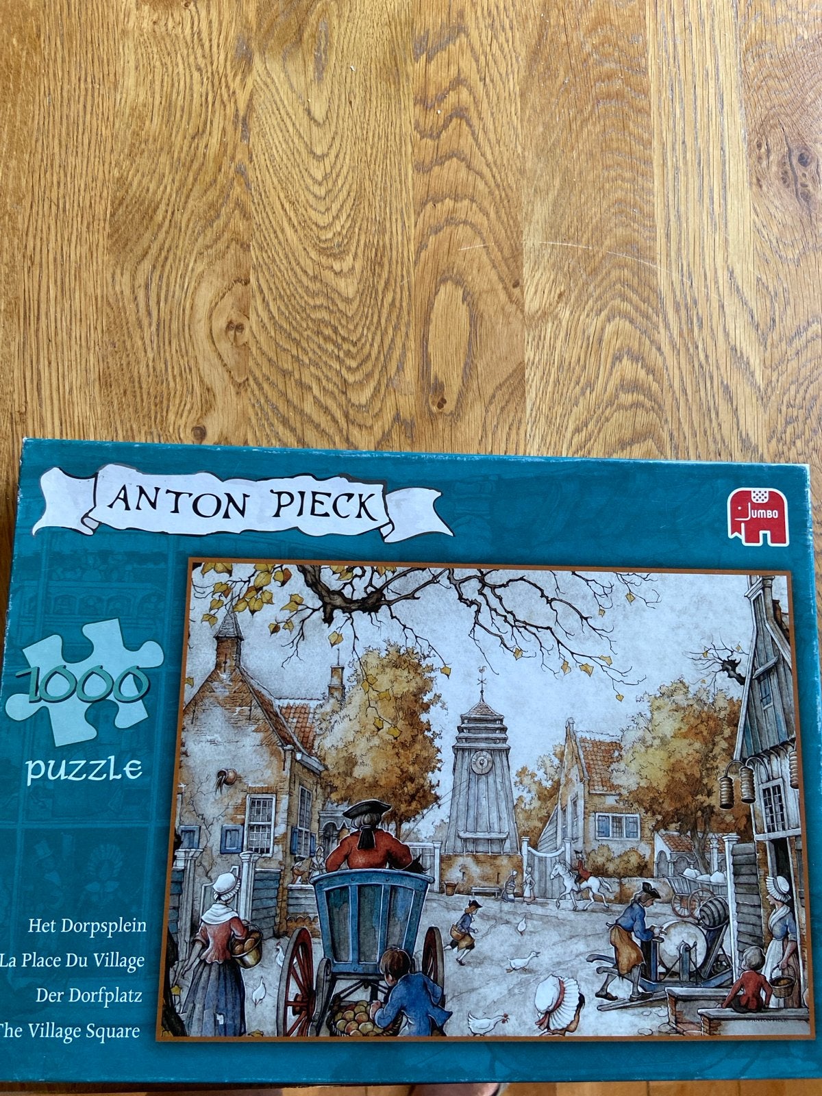 Anton Pieck Het Dorpsplein 1000 stukjes Jumbo puzzel, Hobby en Vrije tijd, Denksport en Puzzels, Ophalen of Verzenden, 500 t/m 1500 stukjes