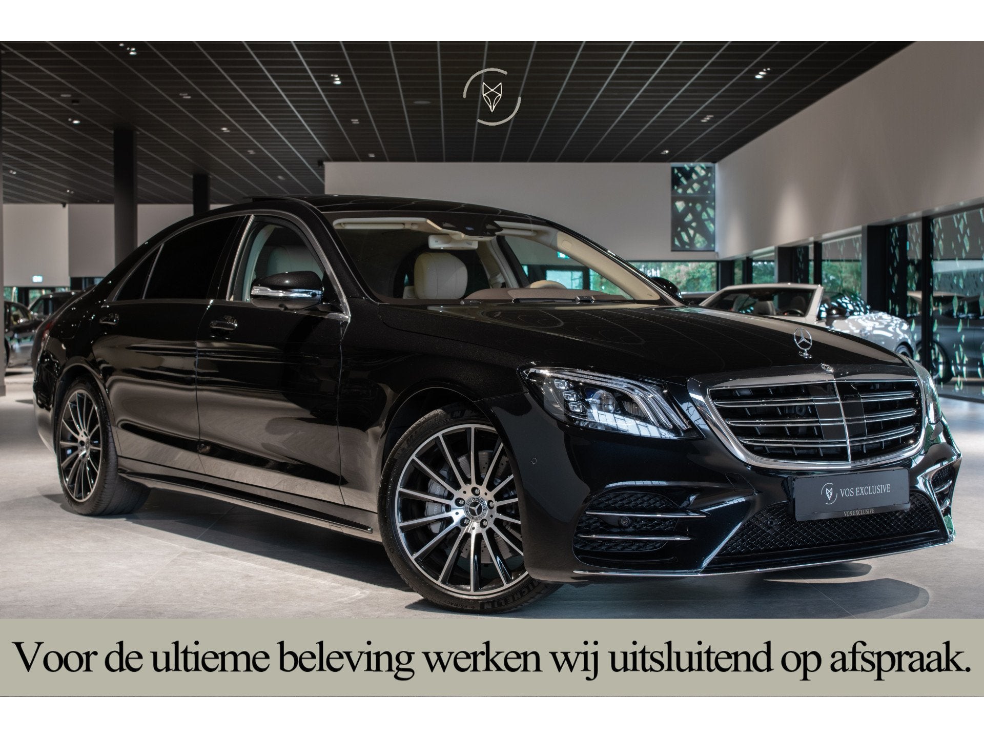 Mercedes-Benz S-Klasse 350d 4-M Lang AMG Plus Rij-assistenti, Auto's, Automaat, Gebruikt, 2925 cc, Zwart