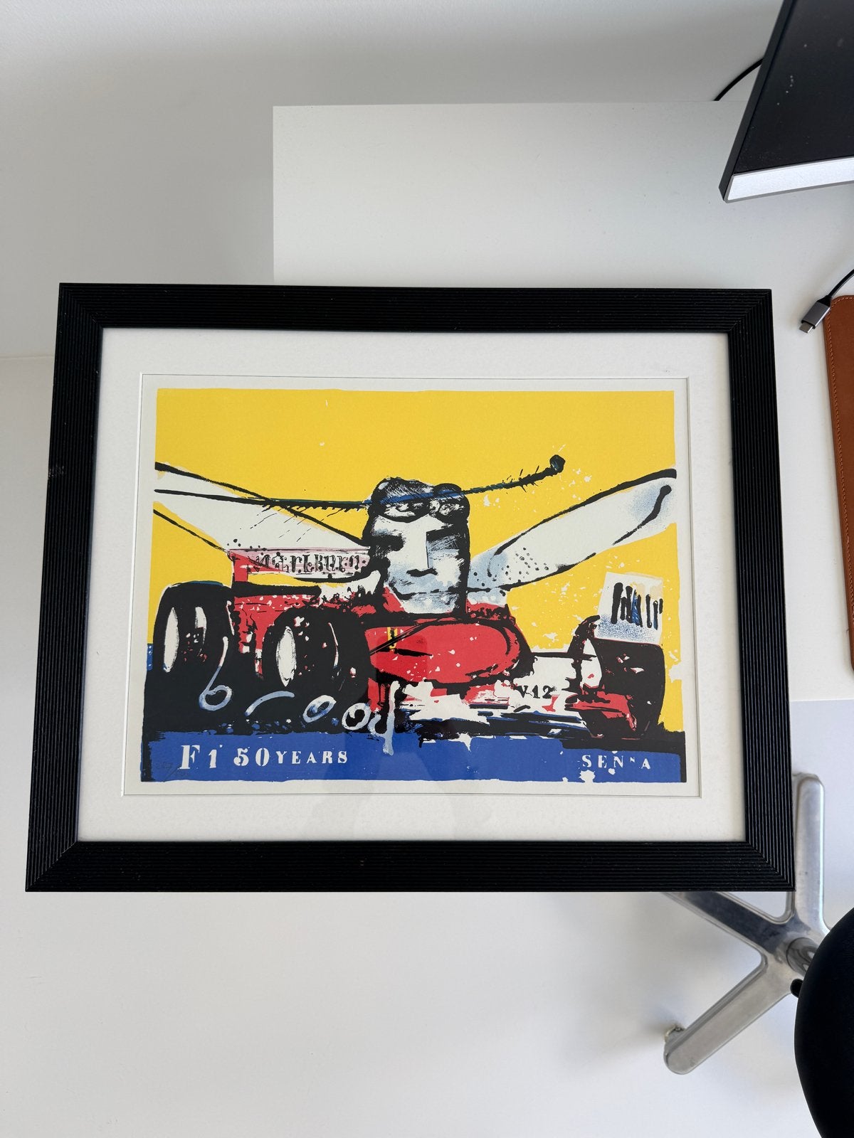Herman Brood - F1 50 Years Senna Zeefdruk Ingelijst, Ingelijst, Ophalen of Verzenden, Sport, Zeefdruk