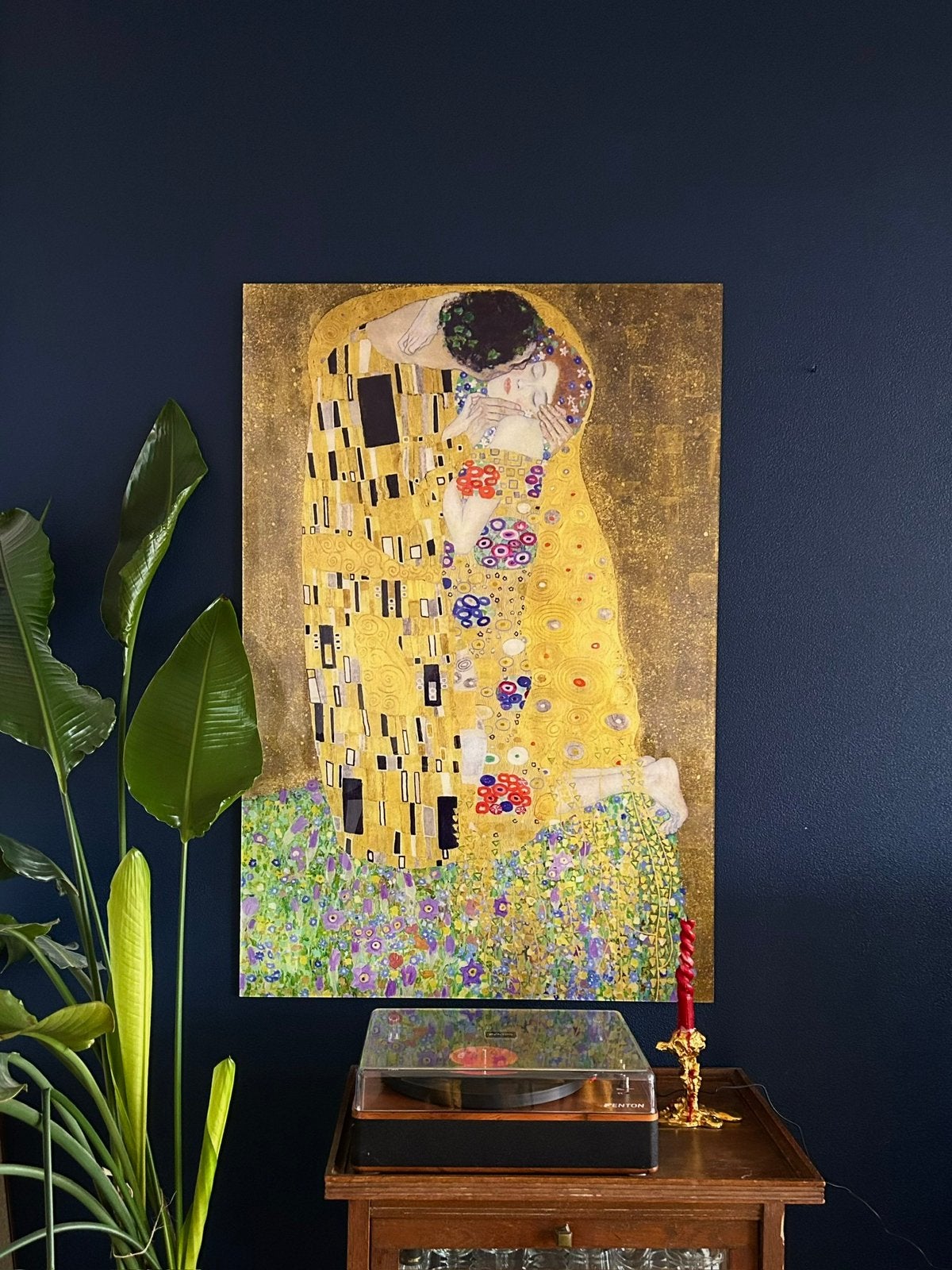 120 x 80 Luxe Plexiglas Schilderij -The Kiss, Gustav Klimt, Ophalen of Verzenden