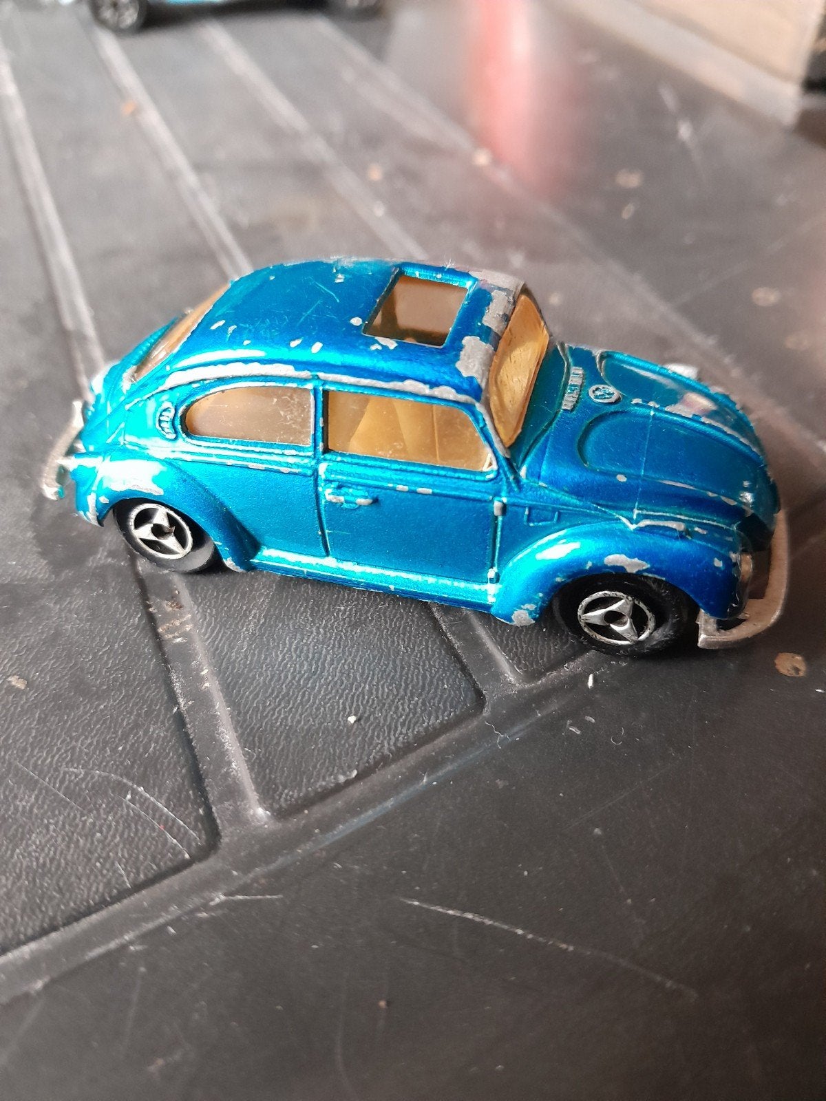 Majorette Volkswagen Kever 1302 - Blauw (Gebruikt), Overige merken, Gebruikt, 1:50 of kleiner, Auto