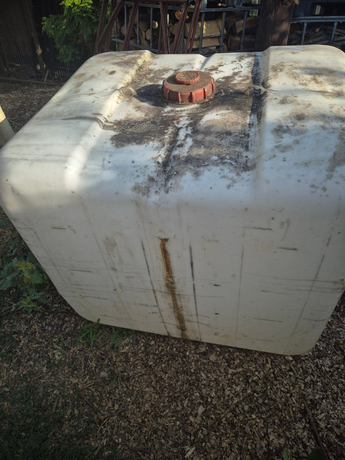 Grote watertank / IBC container, Ophalen, Kunststof, Gebruikt, Met kraantje