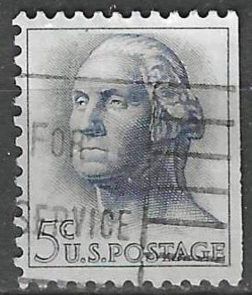 USA 1962/1963 - Yvert 741R - George Washington (ST), Verzenden, Gestempeld, Noord-Amerika